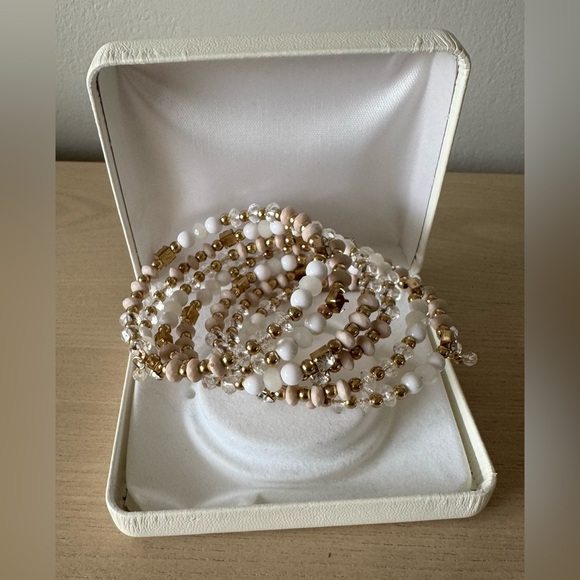 New York & Company Beaded Multi-Strand Stretch Bracelet - Picture 2 of 10